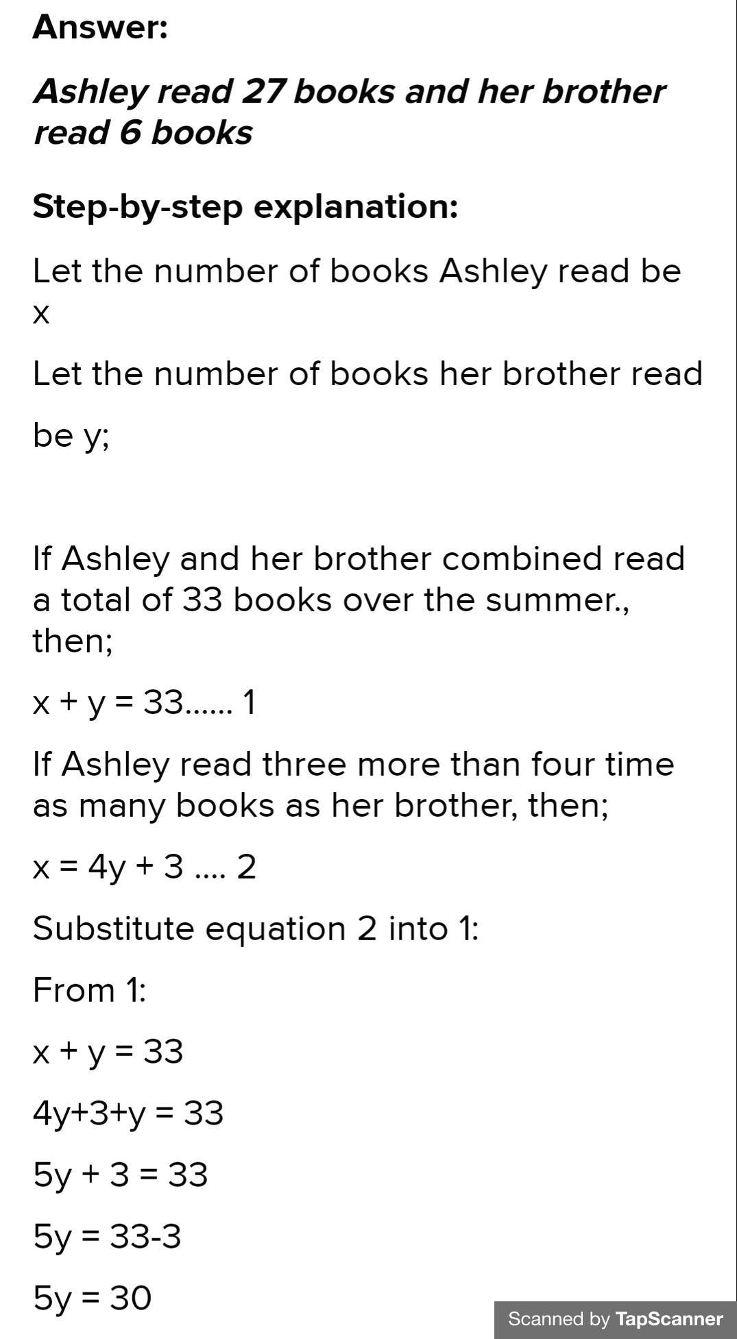 Algebra homework question answer, step 1, image 1